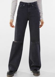 Distressed Wide Leg Jeans