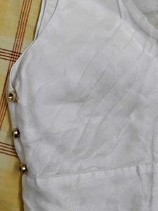 Elegant White Sheer Sleeve Blouse
