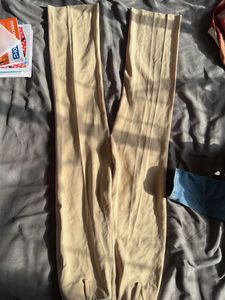 Classic Beige Wide-Leg Trousers