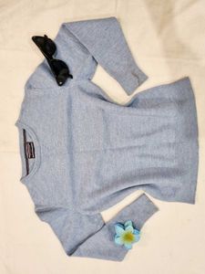 Light Blue Tommy Hilfiger Winter Knit Sweater