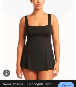 Stylish Black paded Swim Dress