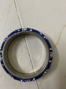 Sparkling Blue &amp; Gold Bangles