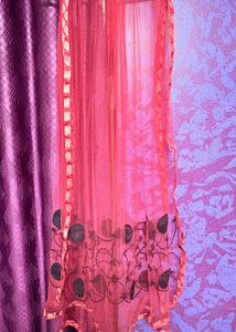 Red Embroidered Patiyala Pyjama