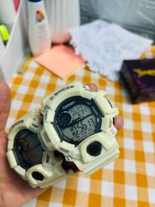 Cream Digital Watches - Set of 2