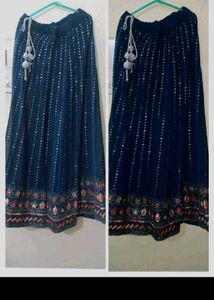 Stunning Blue Embroidered Lehenga Choli