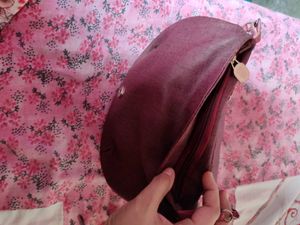 Vintage Brown &amp; Pink Chain Bag