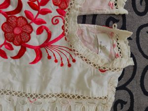 Embroidered White Kurta with Bell Sleeves