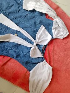 a bodycon denim dress