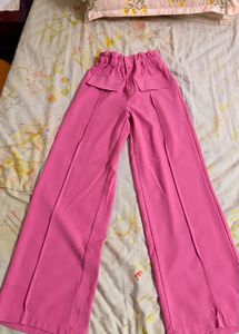 Pink Wide Leg Pants