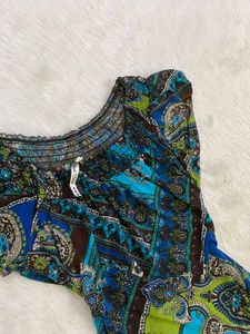 Bohemian Paisley Print Blouse