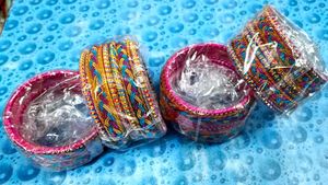 Colorful Bangle Set 4  Size - ( 2/6)