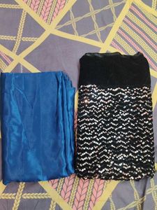 NEW SATIN SILK SAREE WITH BLOUSE