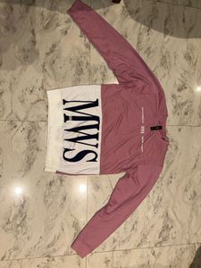 Pink Color Block Long Sleeve Top