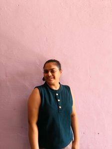 collar crepe top