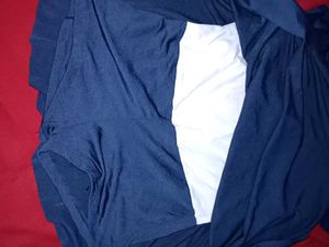 Blue Flutter Sleeve Top