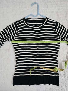 Classic Striped Knit Top fits S/M