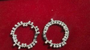 new design pure silver kada for baby