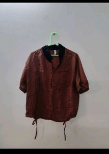 CUTE BROWN TOP✨
