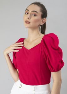 👉🏻Sale👚 Puff Sleeves Pink Top