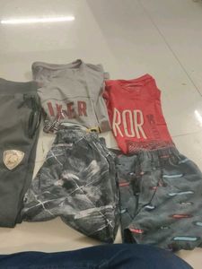 Boys Graphic T-Shirts and Shorts Set