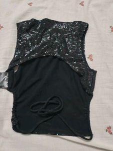 Sparkly Sequin Sleeveless Top