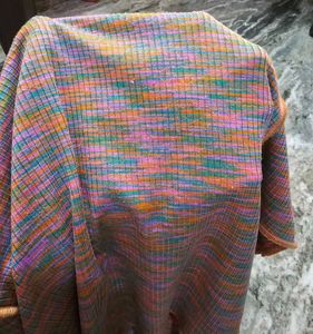 Multi-Color Ribbed Cropped Tee