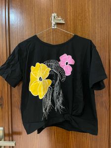 Set of 2 Artistic Graphic Black T-Shirt