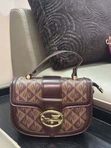 COACH BAG( )Chic Brown Monogram Crossbody Bag