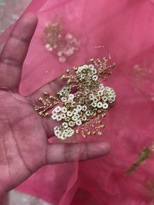 Embroidered Net febric 2 peices