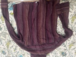 Striped Button-Up Blouse