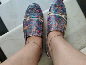 Patterned Slip-On Shoes