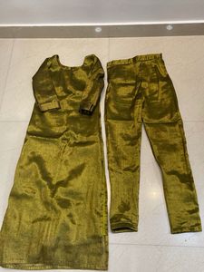 Olive Green Kurta Pant Set