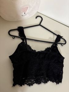 Black Lace Cami Top