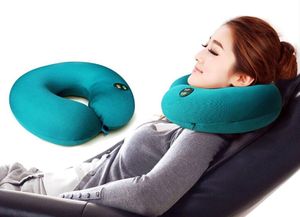 Vibrating U Shape Neck Massage Travel Pillow