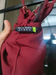 Elegant Maroon Maxi Dress