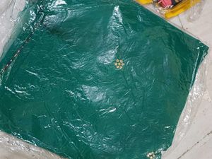 Stunning Emerald Green Embroidered Saree