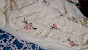 Embroidered Cream Tunic