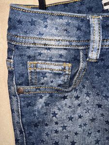 Cute Star Print Denim Jeans