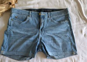 Light Wash Denim Shorts