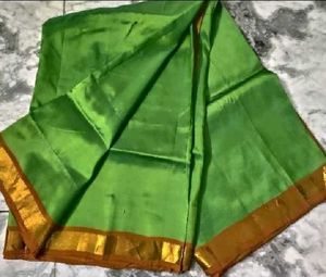 Green pure kanjeevaram silk saree