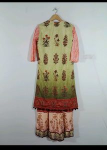 Floral Kurta &amp; Jacket Never Used Fixed Price