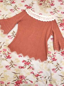 Terracotta Bell Sleeve Top