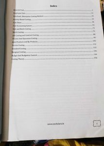 CA Inter Cost and Management Account