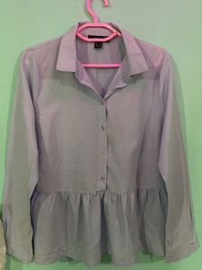 Lavender Peplum Blouse