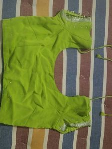 Designer Lime Green Blouse