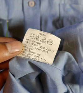 NINA RICCI OG Men's Light Blue Long Sleeve Shirt