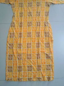 Yellow Bandhani Print kurta