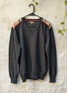 Burberry V-Neck Knit Sweater