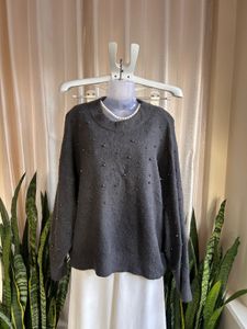 H&amp;M Embellished Knit Sweater