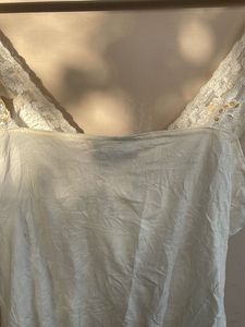 Elegant Embellished Cream Top
